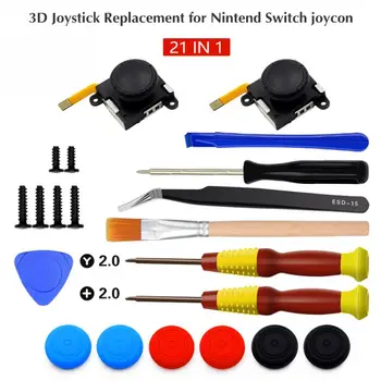 3D Analog Joycon Joystick Thumb Sticks Sensor Replacements Accessories For Nintend Switch Joy Con Controller Housing w/ Tool Kit
3D Analog Joycon Joystick Thumb Sticks Sensor Replacements Accessories For Nintend Switch Joy Con Controller Housing w/ Tool Kit