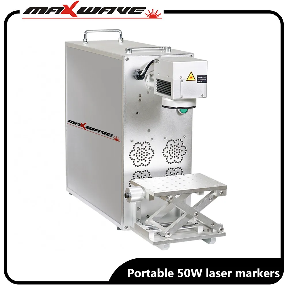 50W portable fiber laser marking machine with rotary for metal, watches, camera, auto parts, buckles
50W portable fiber laser marking machine with rotary for metal, watches, camera, auto parts, buckles