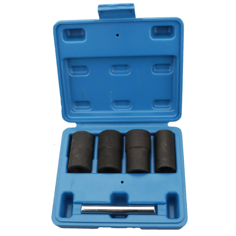 5Pcs Twist Socket Set Locking Wheel Nut Bolt Stud Extractor Removers 17Mm 19Mm 21Mm 22Mm Socket Car Accessories New
5Pcs Twist Socket Set Locking Wheel Nut Bolt Stud Extractor Removers 17Mm 19Mm 21Mm 22Mm Socket Car Accessories New