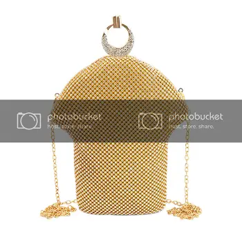 QZUnique Women's Elegant Full Crystal Diamond Evening Bag Clutch Purse Handbag Golden
QZUnique Women's Elegant Full Crystal Diamond Evening Bag Clutch Purse Handbag Golden