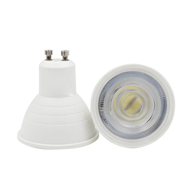 

led spotlight bulb GU10 6w 220v 230v 240v cob lamp cool white 6500k nature white 4000k warm white 3000k dimmable spot light