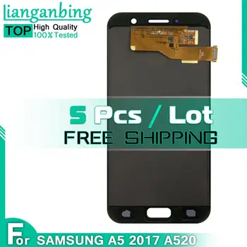 5pcs LCDS For Samsung Galaxy A5 2017 A520 A520F A520F/DS Phone Touch Screen Digitizer Assembly A520 A520F LCD Replacement
5pcs LCDS For Samsung Galaxy A5 2017 A520 A520F A520F/DS Phone Touch Screen Digitizer Assembly A520 A520F LCD Replacement