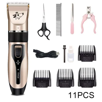 11Pc/Set Low Noise Rechargeable Dog Hair Trimmer Pet Shear Cutter Machine Comb Scissor Nail Clippers File Brush Kit USB Charging
11Pc/Set Low Noise Rechargeable Dog Hair Trimmer Pet Shear Cutter Machine Comb Scissor Nail Clippers File Brush Kit USB Charging