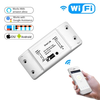 Wifi Switch DIY Wireless Remote Domotica Light Smart Home Automation Relay Module Controller Work with Alexa
Wifi Switch DIY Wireless Remote Domotica Light Smart Home Automation Relay Module Controller Work with Alexa