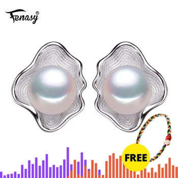 FENASY 925 Sterling Silver Stud Earrings For Women Freshwater Pearl Jewelry Fashion Shell Design Boho Geometric Pearl Earrings 
FENASY 925 Sterling Silver Stud Earrings For Women Freshwater Pearl Jewelry Fashion Shell Design Boho Geometric Pearl Earrings