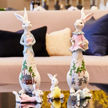 Nordic Art Resin Bunny Ornaments A Family of Five Modern Living Room TV Cabinet Desk Wine Cabinet Crafts Ornaments Wedding Gift 
Nordic Art Resin Bunny Ornaments A Family of Five Modern Living Room TV Cabinet Desk Wine Cabinet Crafts Ornaments Wedding Gift