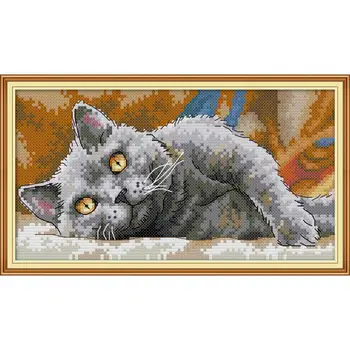 Joy Sunday New Arrival Black Cat Needlework DMC DIY Handmade 11&14CT Cross Stitch Sets For Embroidery Kits Gift Room Decor
Joy Sunday New Arrival Black Cat Needlework DMC DIY Handmade 11&14CT Cross Stitch Sets For Embroidery Kits Gift Room Decor
