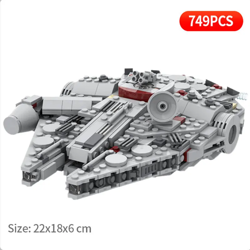749pcs Star Series Space Wars Medium Scale Model New Falcon Building Blocks Star Destroyer Ship Bricks Kids DIY Toys Xmas Gifts
749pcs Star Series Space Wars Medium Scale Model New Falcon Building Blocks Star Destroyer Ship Bricks Kids DIY Toys Xmas Gifts