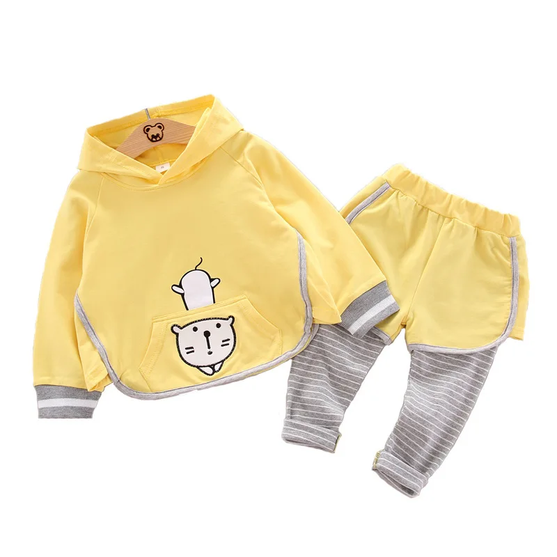 New Children Cotton Clothes Baby Girl Spring Autumn Cartoon Hooded Stripe Pants 2Pcs/sets Infant Kids Fashion Toddler Tracksuits
New Children Cotton Clothes Baby Girl Spring Autumn Cartoon Hooded Stripe Pants 2Pcs/sets Infant Kids Fashion Toddler Tracksuits