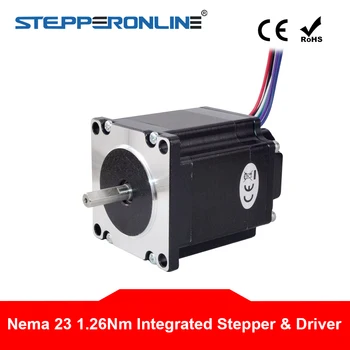 Nema 23 Integrated Stepper Motor 57 Motor 56mm 1.26Nm(178.4oz.in) w/ Driver 12-38VDC ISC04 6.35mm Shaft Nema23 Motor
Nema 23 Integrated Stepper Motor 57 Motor 56mm 1.26Nm(178.4oz.in) w/ Driver 12-38VDC ISC04 6.35mm Shaft Nema23 Motor