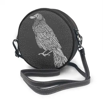 2020 Women Shoulder Bags Girls Round Bags Hand Drawn Raven Crow Women's Casual Messenger Bags Crossbody Bags 
2020 Women Shoulder Bags Girls Round Bags Hand Drawn Raven Crow Women's Casual Messenger Bags Crossbody Bags