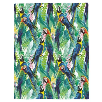 Tropical Parrot Printed Flannel Blanket Soft Throw Blanket Machine Washable Blankets for Beds Customizable
Tropical Parrot Printed Flannel Blanket Soft Throw Blanket Machine Washable Blankets for Beds Customizable