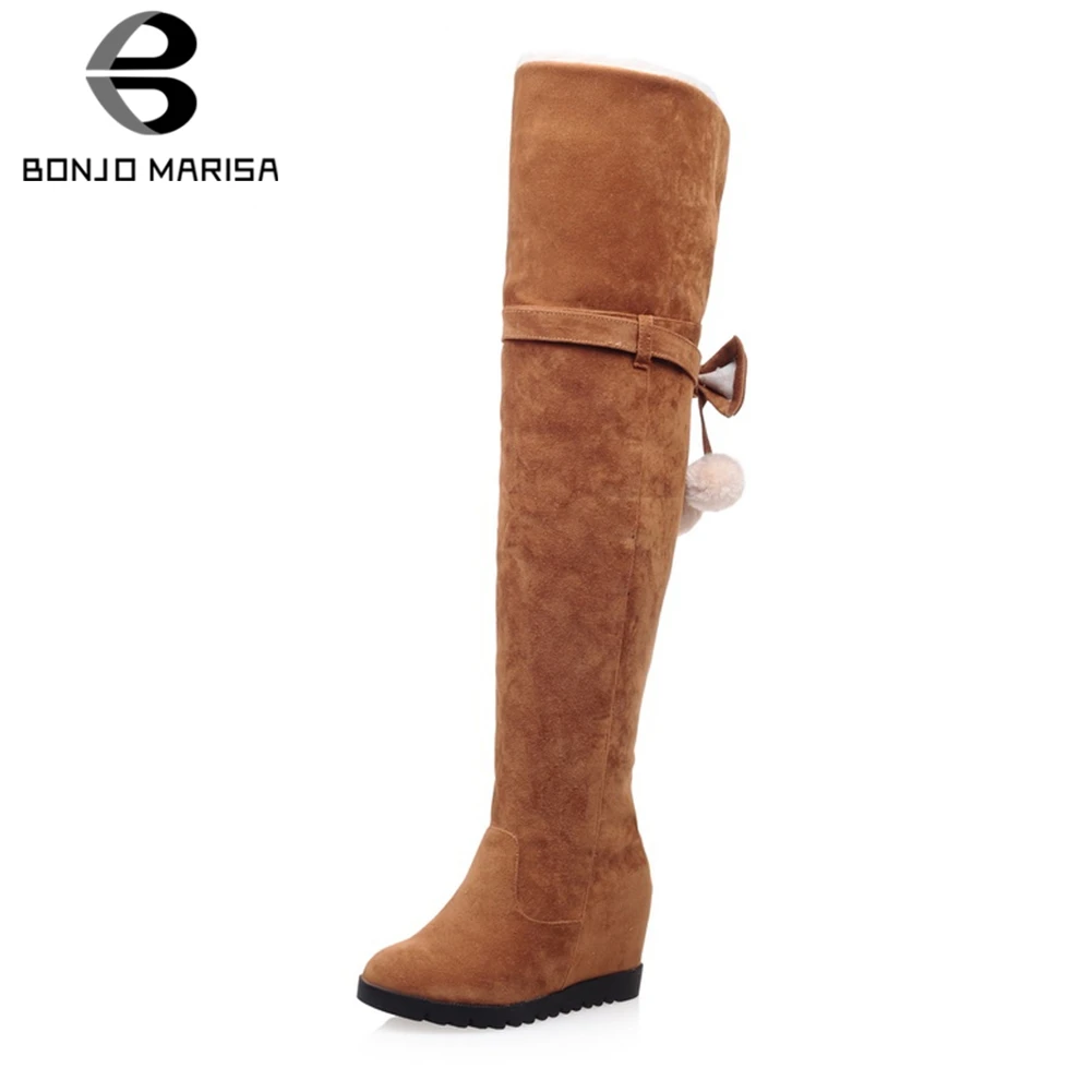 BONJOMARISA 33-43 Lady Over The Knee Snow Boots Elegant High Height Increasing Thigh High Boots Women 2019 High Heel Shoes Woman
BONJOMARISA 33-43 Lady Over The Knee Snow Boots Elegant High Height Increasing Thigh High Boots Women 2019 High Heel Shoes Woman