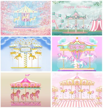 Cartoon Carousel Princess Photography Background Child Baby Birthday Party Decor Banner Studio Photocall Custom Photo Backdrop
Cartoon Carousel Princess Photography Background Child Baby Birthday Party Decor Banner Studio Photocall Custom Photo Backdrop