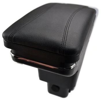 

Car Center Console Box Armrest Box Rotatable Storage Box for Honda Fit Jazz 2009-2013 GE PU