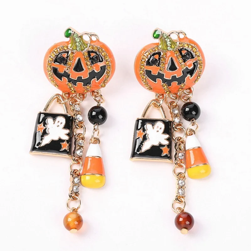 1pair Cartoon Pumpkin Earrings Halloween Festival Fashion Jewelry Drop Long Earrings Halloween Drop Dangle Tassel pendant Gifts
1pair Cartoon Pumpkin Earrings Halloween Festival Fashion Jewelry Drop Long Earrings Halloween Drop Dangle Tassel pendant Gifts