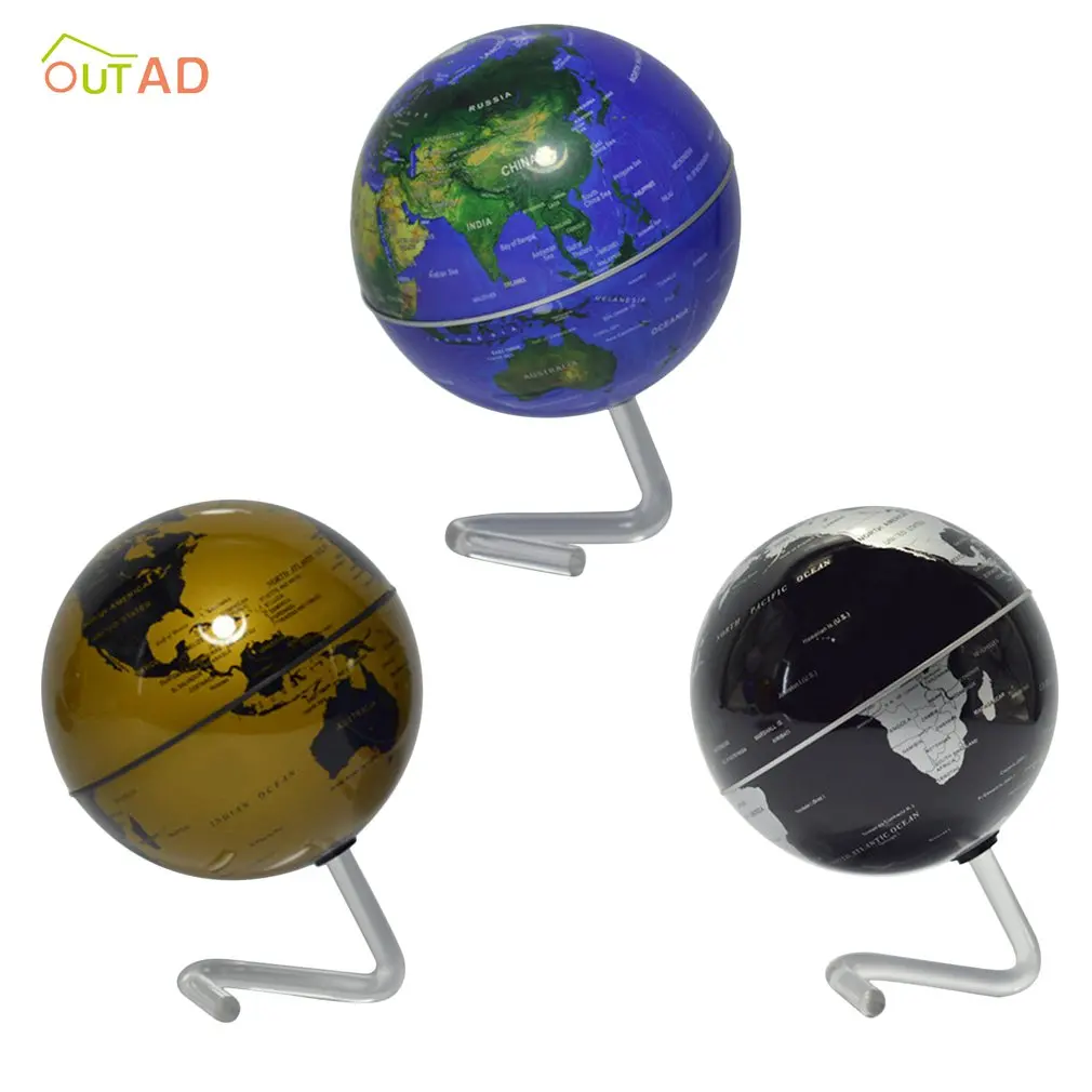 4" Self-Rotating Geography World Globe Map Ornaments For Home Office Decor Craft Gift for Friend Children | Инструменты