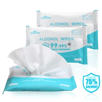 75% Alcohol Wipes Portable Extraction Small Bag Disinfection Sterilization Wet Wipes 10 Sheet /Pack
75% Alcohol Wipes Portable Extraction Small Bag Disinfection Sterilization Wet Wipes 10 Sheet /Pack