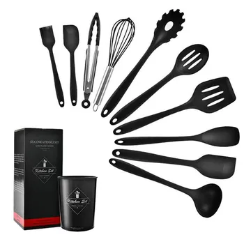 11PCS Silicone Kitchen Utensil Spoon Spatula Ladle Egg Beaters Shovel Soup Non-stick Cookware Cooking Tools Various Kitchenware
11PCS Silicone Kitchen Utensil Spoon Spatula Ladle Egg Beaters Shovel Soup Non-stick Cookware Cooking Tools Various Kitchenware