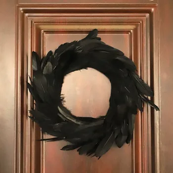 Natural Feathers Wreath for Halloween Decorations Spooky Scene Party Favors Halloween Photo Props HKS99
Natural Feathers Wreath for Halloween Decorations Spooky Scene Party Favors Halloween Photo Props HKS99