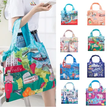Lightweight Shopping Bag Cartoon Print Folding Portable Women Travel Tote Single Shoulder Bag IK88
Lightweight Shopping Bag Cartoon Print Folding Portable Women Travel Tote Single Shoulder Bag IK88