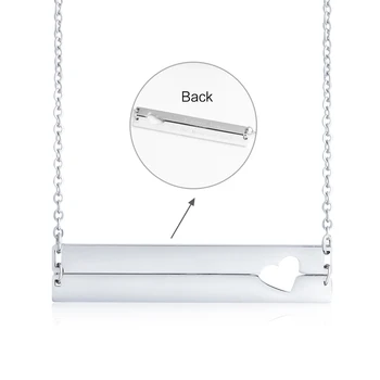 Personalized Name Necklace Horizontal Bar Pendant Necklace Engraved "I Love you to the Moon and Back" Stainless Steel Jewelry
Personalized Name Necklace Horizontal Bar Pendant Necklace Engraved "I Love you to the Moon and Back" Stainless Steel Jewelry