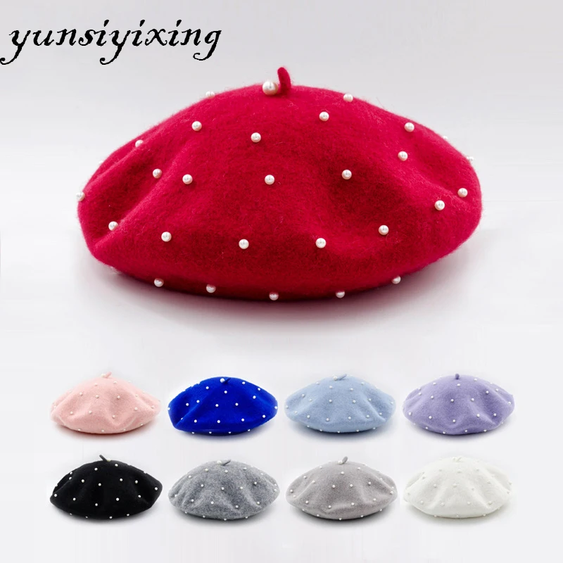 YSYX Autumn And Winter Models Wool Berets Ladies Pearl Models Gypsophila Handmade Berets Ladies Hand-Sewn Decorative Hats SY:14B
YSYX Autumn And Winter Models Wool Berets Ladies Pearl Models Gypsophila Handmade Berets Ladies Hand-Sewn Decorative Hats SY:14B