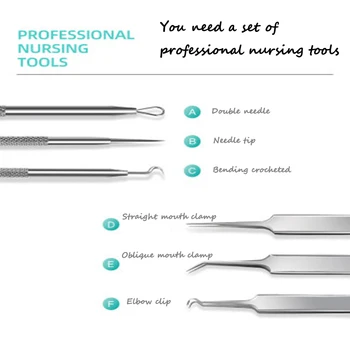 Five sets of acne needle cell clip blackhead removal artifact fat particle acne tweezers acne squeeze acne beauty tools
Five sets of acne needle cell clip blackhead removal artifact fat particle acne tweezers acne squeeze acne beauty tools