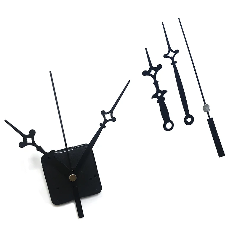 

Cute DIY Clock механизм для часов Black Metal Needles Silent Clock Movement Replace Accessories Clockwork Fittings Metal Hook