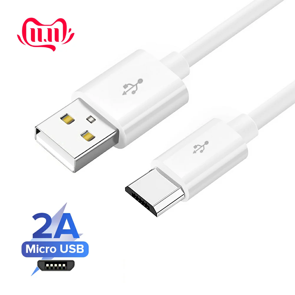 

25/100/150/200/300cm USB To Micro USB Charging Cable Android Mobile Phone Charger Data Sync Transmission Cord Fast Charge 2A