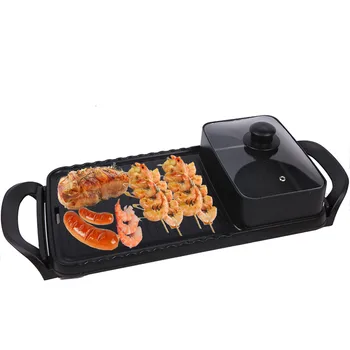1600W Electric BBQ Barbecue Hot Pot double pot Household heating Grill Smokeless Barbecue Machine Electric Oven Cabob Machine
1600W Electric BBQ Barbecue Hot Pot double pot Household heating Grill Smokeless Barbecue Machine Electric Oven Cabob Machine