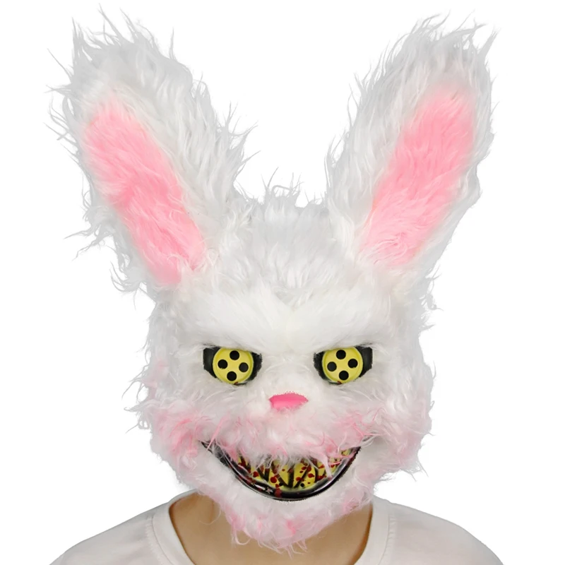 Halloween Horror Animal Bunny Mask Prank Evil Bloody Rabbit Mask Plush Scary Mask Plush Toy Horror Killer for Party Costume
Halloween Horror Animal Bunny Mask Prank Evil Bloody Rabbit Mask Plush Scary Mask Plush Toy Horror Killer for Party Costume