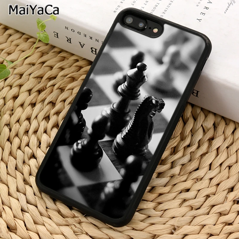 MaiYaCa шахматная доска для iPhone X XR XS 11 12 Pro MAX 5 6 7 8 Plus Samsung Galaxy S5 S6 S7 S8 S9 S10 | Мобильные