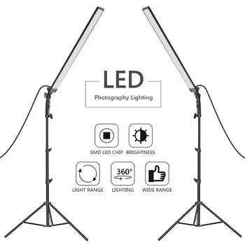 Neewer 60 LED Light Studio LED Lighting Kit - 2 Packs Light Wand Handheld LED Video Light Stick 5500K with Adjustable Brightness
Neewer 60 LED Light Studio LED Lighting Kit - 2 Packs Light Wand Handheld LED Video Light Stick 5500K with Adjustable Brightness
