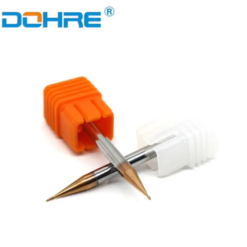 Dohre Micro Diameter 2 Flutes Milling Cutter End Mills HRC60 Carbide Micro Diameter Ball Nose End Mill R0.1-R0.6 MM
Dohre Micro Diameter 2 Flutes Milling Cutter End Mills HRC60 Carbide Micro Diameter Ball Nose End Mill R0.1-R0.6 MM