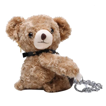 Women Cross-Body Bags Plush Bear Pack Shoulder Cute Doll Metal Chain Zipper Decorative Necklace Pockets 
Women Cross-Body Bags Plush Bear Pack Shoulder Cute Doll Metal Chain Zipper Decorative Necklace Pockets