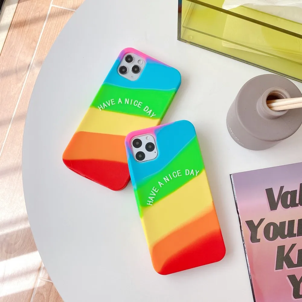 Cartoon Rainbows Phone Case ForApple 7 8 7plus 8plus x XR XS Max 11 11pro Max Waterproof and Shatterproof Mobile Phone Shell
Cartoon Rainbows Phone Case ForApple 7 8 7plus 8plus x XR XS Max 11 11pro Max Waterproof and Shatterproof Mobile Phone Shell