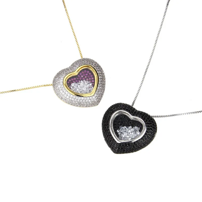 Funmode New Design Quicksand CZ Pave Heart Shape Pendant For Women Jewelry Accessories Link Chain broche femme bijoux FN186
Funmode New Design Quicksand CZ Pave Heart Shape Pendant For Women Jewelry Accessories Link Chain broche femme bijoux FN186