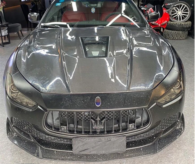 For Maserati Ghibli 2014 15 16 17 18 19 2020 21 22 23 24 High Grade Real Carbon Fiber Engine Hood Bonnet Vent Cover Accessories
For Maserati Ghibli 2014 15 16 17 18 19 2020 21 22 23 24 High Grade Real Carbon Fiber Engine Hood Bonnet Vent Cover Accessories