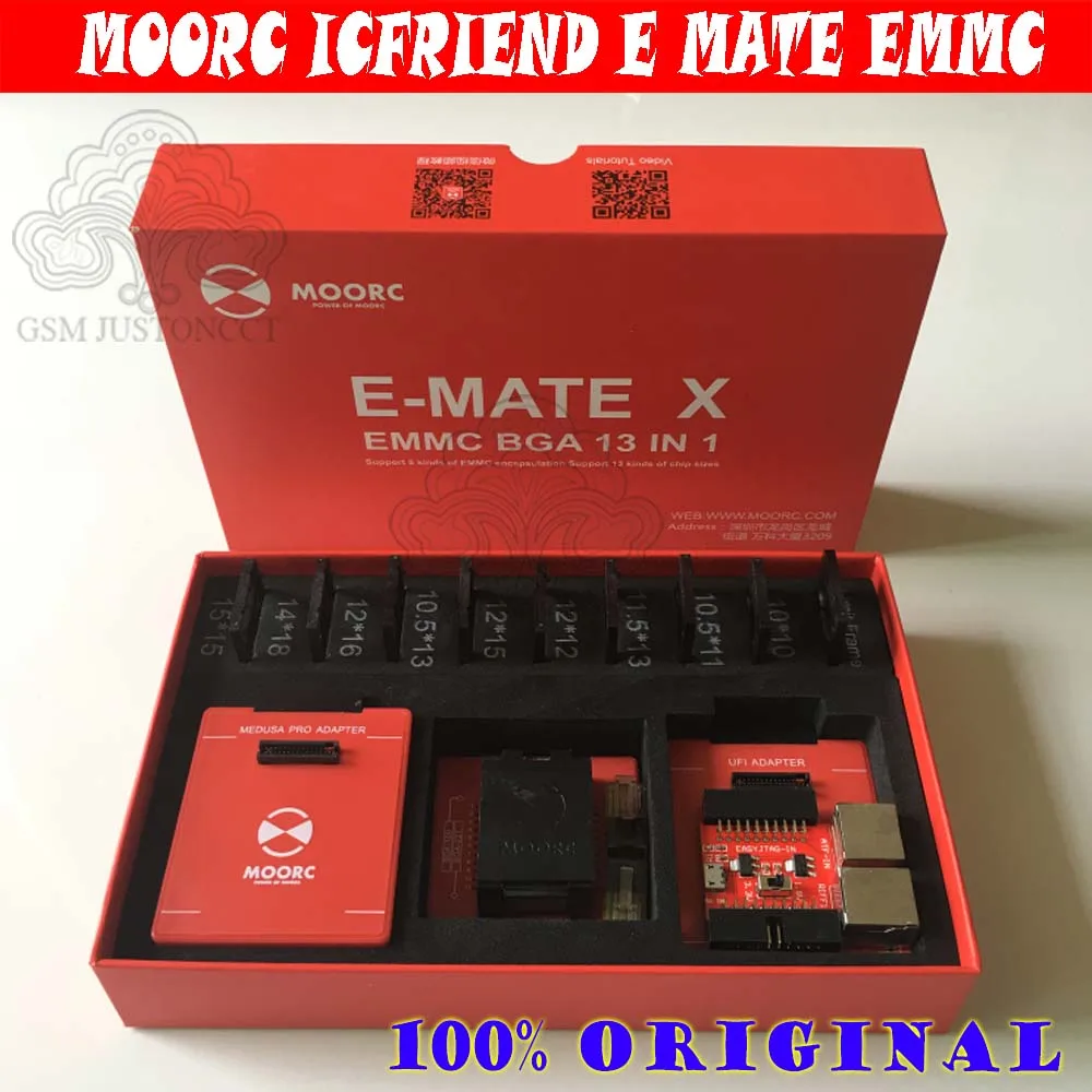 Новый MOORC высокая скорость E MATE X подручная коробка эмате EMMC BGA 13in 1 для 100 136 168 153 169 162