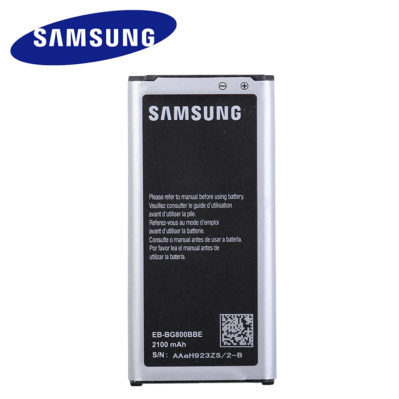 Оригинальный аккумулятор Samsung S5 мини для Galaxy G800 G800F G800H G800A G800Y G800R с NFC EB-BG800BBE 2100 мА-ч
