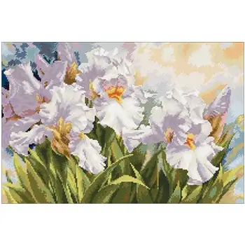 White iris patterns Counted Cross Stitch 11CT 14CT 18CT DIY Chinese Cross Stitch Kits Embroidery Needlework Sets
White iris patterns Counted Cross Stitch 11CT 14CT 18CT DIY Chinese Cross Stitch Kits Embroidery Needlework Sets