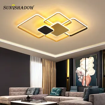 Modern LED Ceiling Light 30W 60W 80W Black&Gold frame Lighting fixtures For Living room Bedroom Dining room Kitchen Lamp
Modern LED Ceiling Light 30W 60W 80W Black&Gold frame Lighting fixtures For Living room Bedroom Dining room Kitchen Lamp