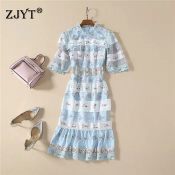 Top Quality Fashion Runway Dress Spring Summer 2020 Women Elegant Short Sleeve Sequined Embroidery Sexy Tulle Party Dresses
Top Quality Fashion Runway Dress Spring Summer 2020 Women Elegant Short Sleeve Sequined Embroidery Sexy Tulle Party Dresses