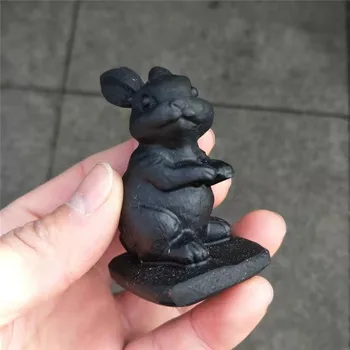 1pc Natural Stone crystal Animal Rabbit Figurine hand Carved obsidian quartz Crystal Crafts for decorative
1pc Natural Stone crystal Animal Rabbit Figurine hand Carved obsidian quartz Crystal Crafts for decorative