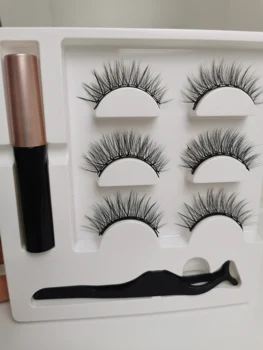 3 Pairs 5,9 Magnet Eyelash Set Magnetic Liquid Eyeliner & Magnetic False Eyelashes and Tweezers 3D Mink False Eyelash Extension
3 Pairs 5,9 Magnet Eyelash Set Magnetic Liquid Eyeliner & Magnetic False Eyelashes and Tweezers 3D Mink False Eyelash Extension