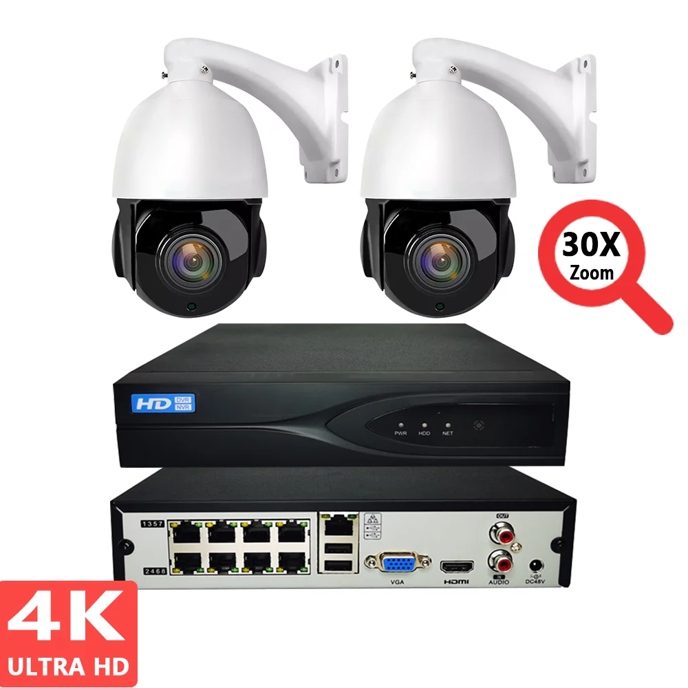 4K Speed Dome Camera NVR Surveillance System Kit 8MP 30X PoE Camera NVR CCTV System Set Sony IMX415 Hikvision Compatible
4K Speed Dome Camera NVR Surveillance System Kit 8MP 30X PoE Camera NVR CCTV System Set Sony IMX415 Hikvision Compatible