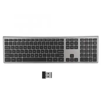 109 Keys Wireless Keyboard 2.4G USB Scissor Foot Key Cap Ultra-thin LED Indication Keyboard Compatible for Windows / OS
109 Keys Wireless Keyboard 2.4G USB Scissor Foot Key Cap Ultra-thin LED Indication Keyboard Compatible for Windows / OS