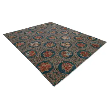 250x298 Cm Blue Handmade Oushak Rug-8x10 Ft
250x298 Cm Blue Handmade Oushak Rug-8x10 Ft