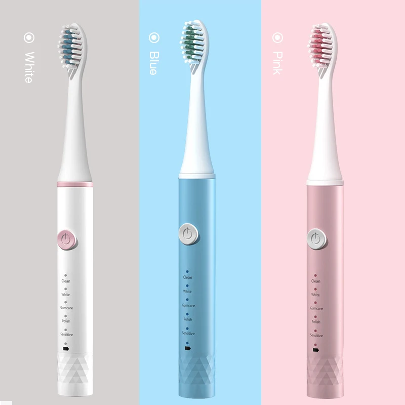 Sonic Electric Toothbrush Adult Timer Brush 5 Mode USB Charger Rechargeable Tooth Brushes Replacement Heads Set
Sonic Electric Toothbrush Adult Timer Brush 5 Mode USB Charger Rechargeable Tooth Brushes Replacement Heads Set